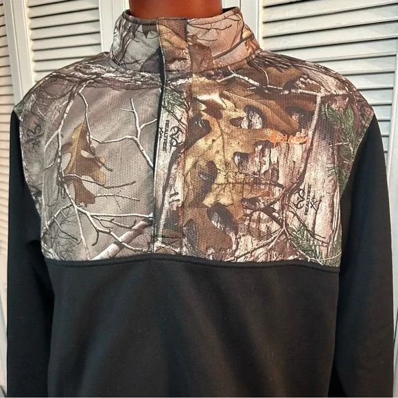 HABIT / REAL TREE CAMO Size XL  1/4 Snap PULLOVER - Picture 2 of 11